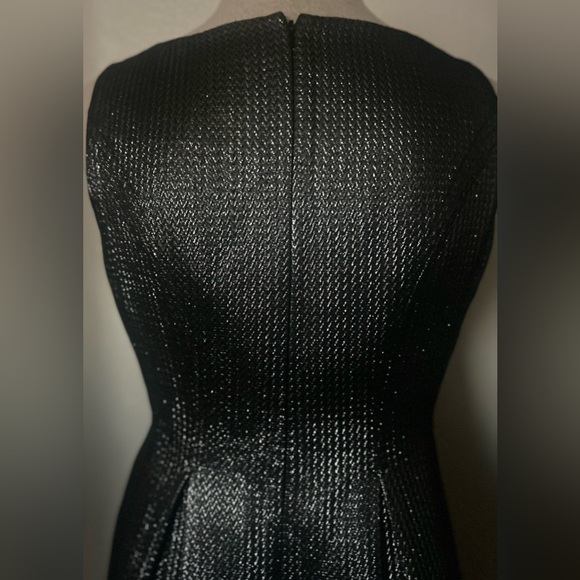 Elegant Silver and Black Sleeveless Dress - Picture 8 of 10